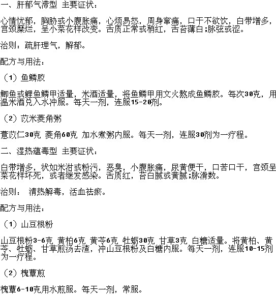 宮頸癌患者食療止痛的方法有哪些？