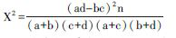 四格表資料χ2檢驗(yàn)的專用公式 