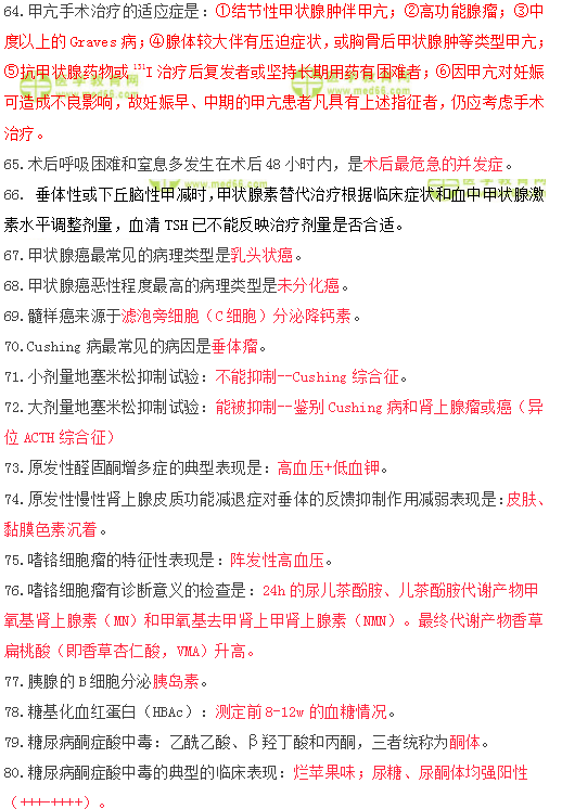 2019年臨床執(zhí)業(yè)醫(yī)師筆試快速**100條考點(diǎn)速記（五）