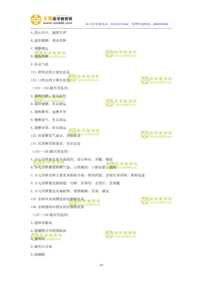 2019年中醫(yī)執(zhí)業(yè)醫(yī)師二試模考測(cè)評(píng)試卷