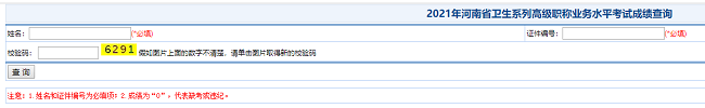 河南衛(wèi)生高級職稱考試成績查詢入口
