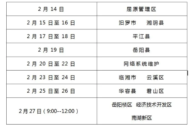 岳陽市醫(yī)師資格考試現(xiàn)場審核日期安排