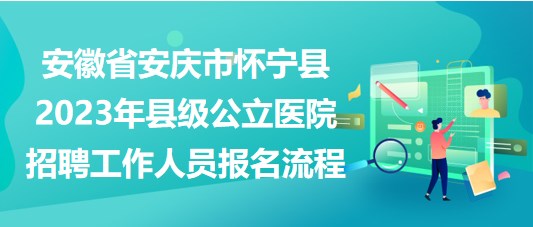 安徽省安慶市懷寧縣2023年縣級(jí)公立醫(yī)院招聘工作人員報(bào)名流程